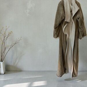 Cozy Tan Fleece Blanket Hoodie